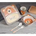 Οικολογικό 5-τεμαχίων Bamboo Kids Dinner Set